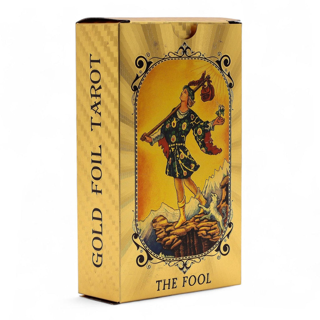 All Seeing Eye Blue & Gold Foil Tarot Card Set with booklet