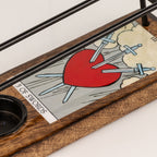 Three of Swords Large Enamelled Sage Stick Burner