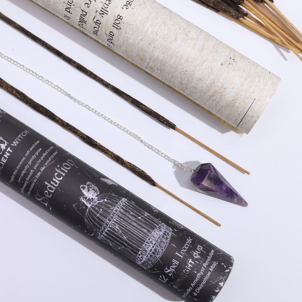 Seduction Amethyst Pendulum Ancient Witch Spell Incense