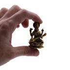 Brass Miniature God Sarswati 49mm