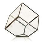Geometric Crystal Display Terrarium — Cube on Corner
