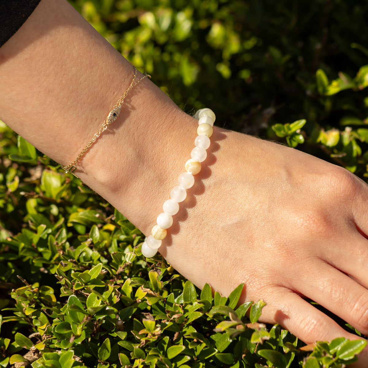 Moon Jade Petite Power Bracelet