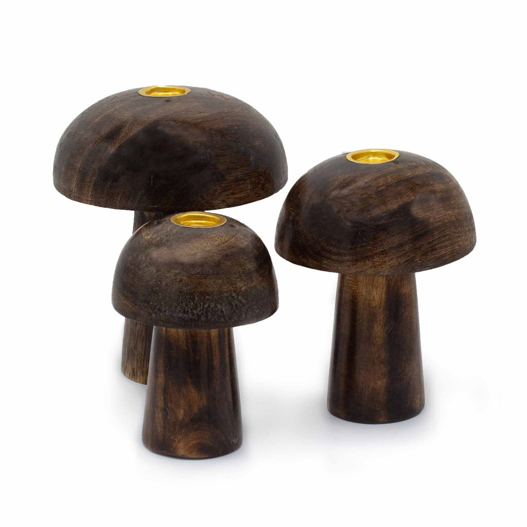 Set of 3 Incense Cone Mushrooms