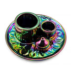 Mandala Metallic Rainbow Palo Santo Stick & Smudge Holder
