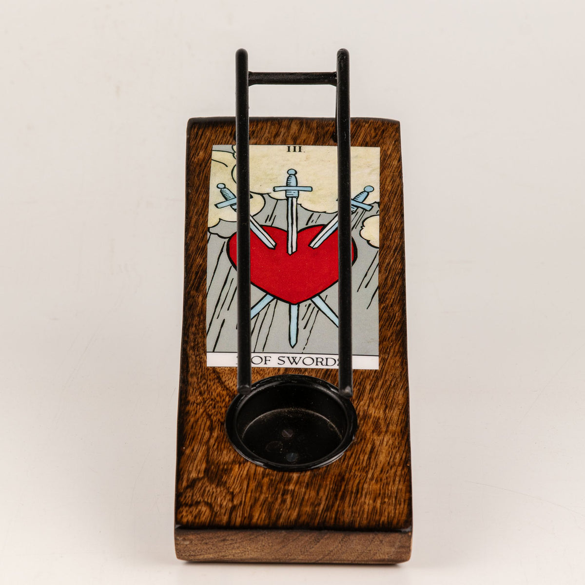 Three of Swords Large Enamelled Sage Stick Burner