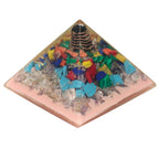 Large Tree Design Orgonite Pyramid - 70 mm Earth Base