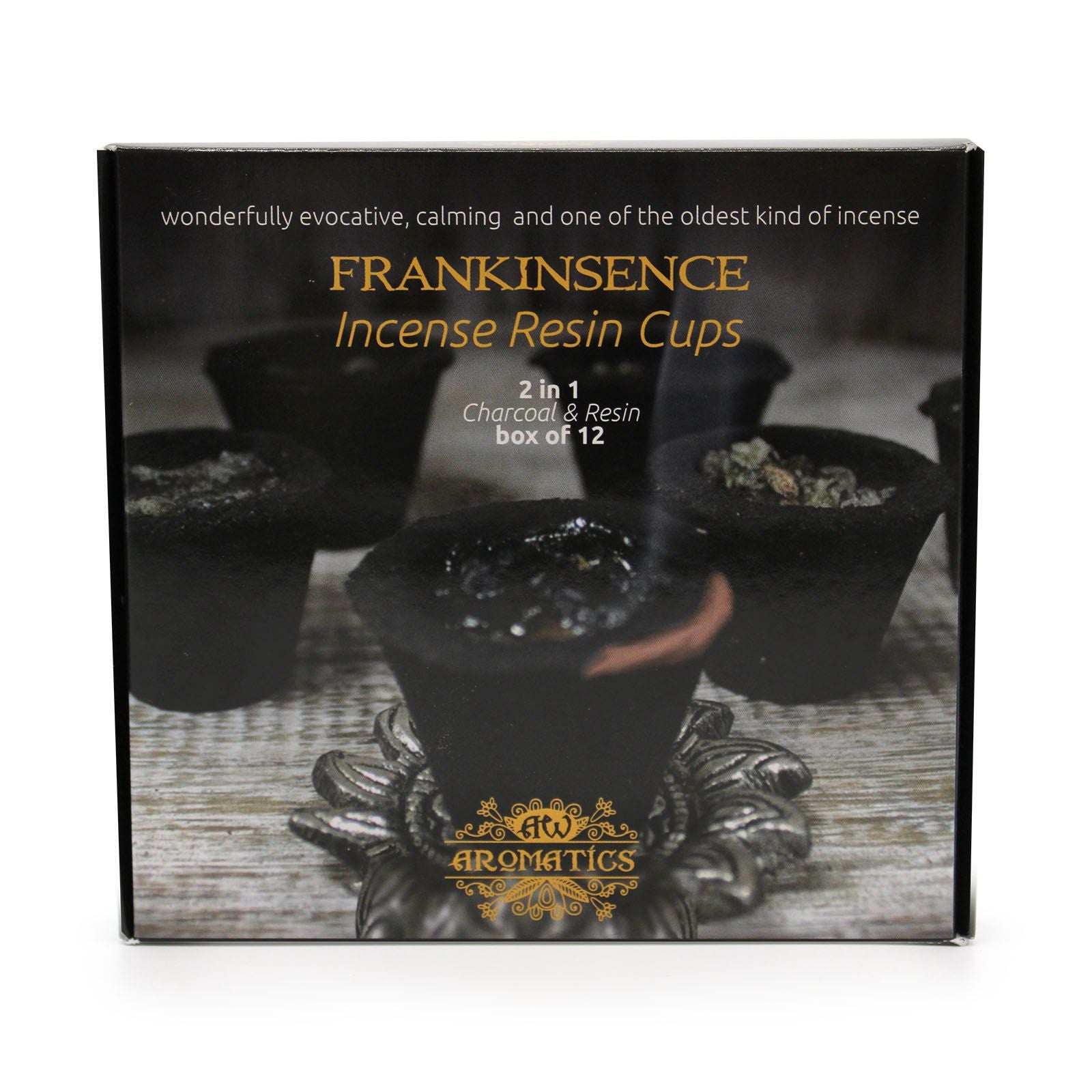 Box of 12 Resin Cups – Frankincense