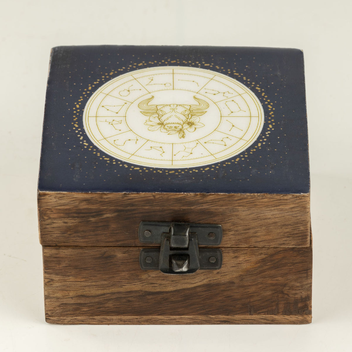 Taurus Small Enamelled Keepsake Box