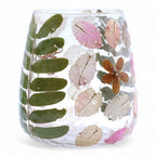 The Beltane Vessel — Pressed Botanical Candle Holder