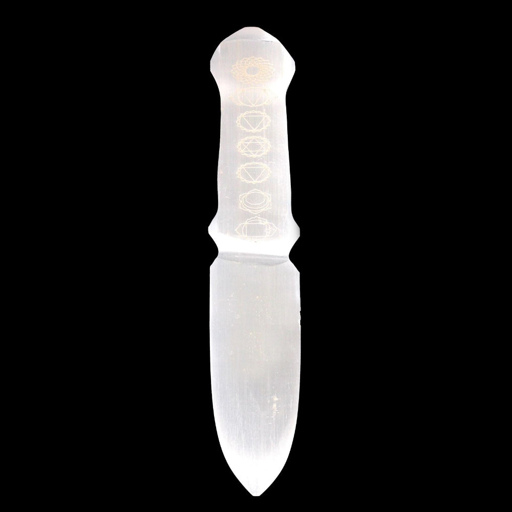 Chakra Selenite Ritual Knife