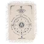 Mystic Moth Pendulum Divination Cloth | Natural & Black | Ancient Witch