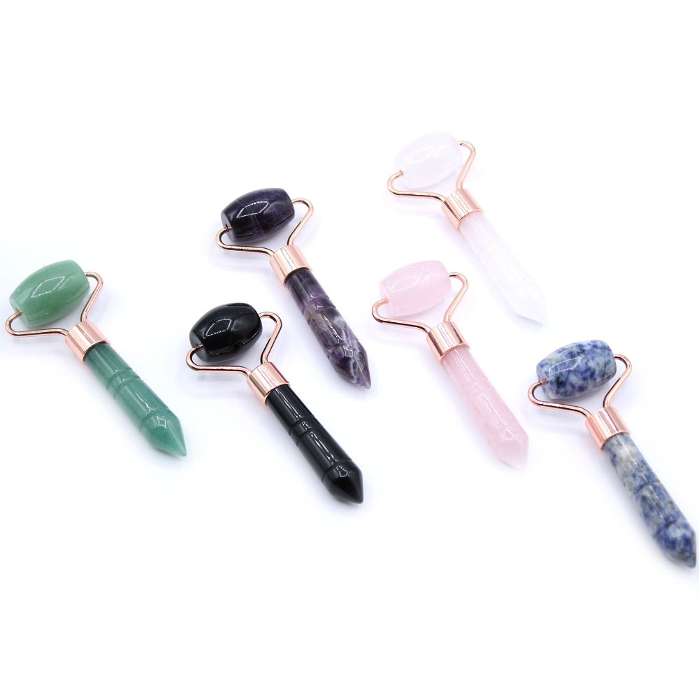 Jade Gemstone Mini Roller
