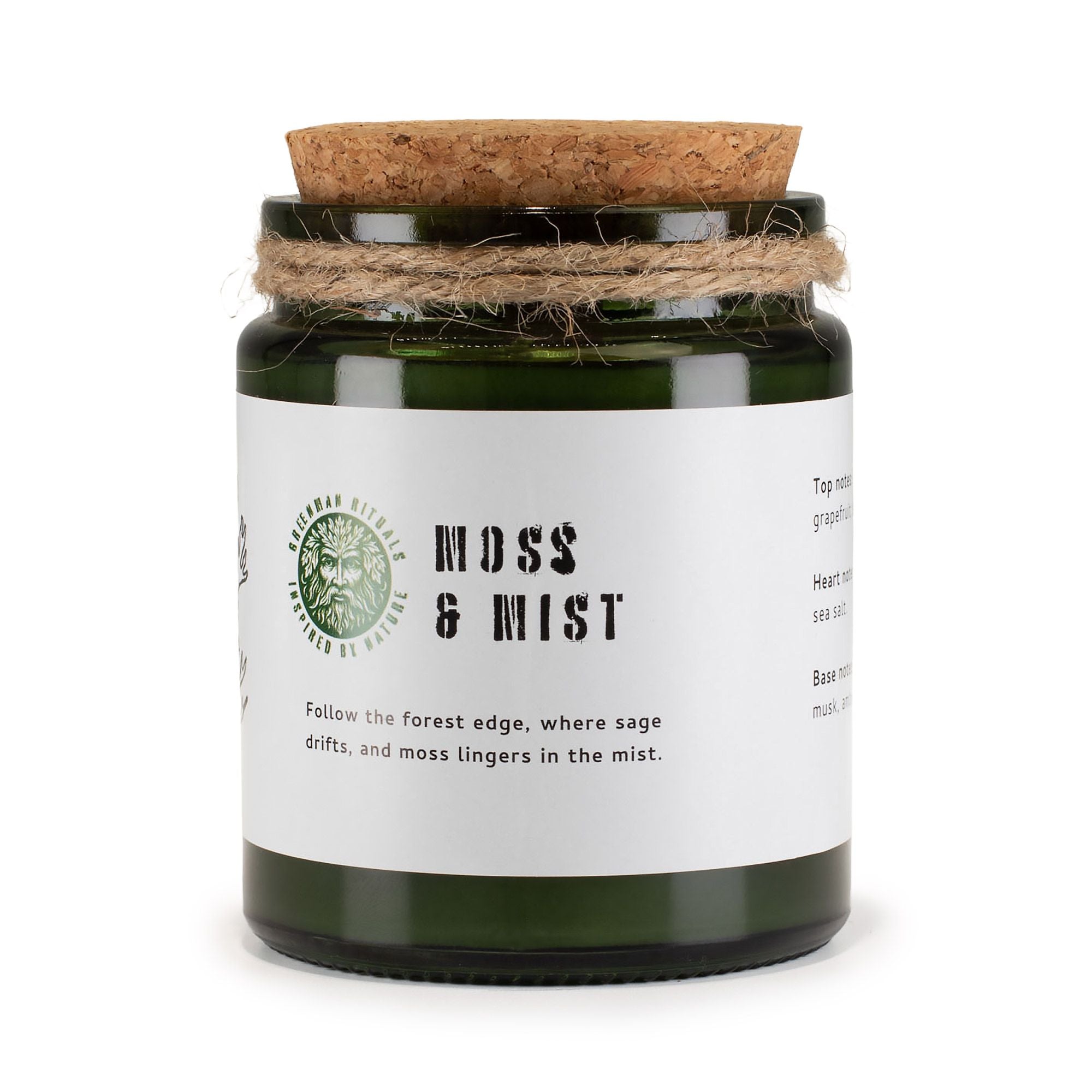 Greenman Moss & Mist Woodwick Soy Candle