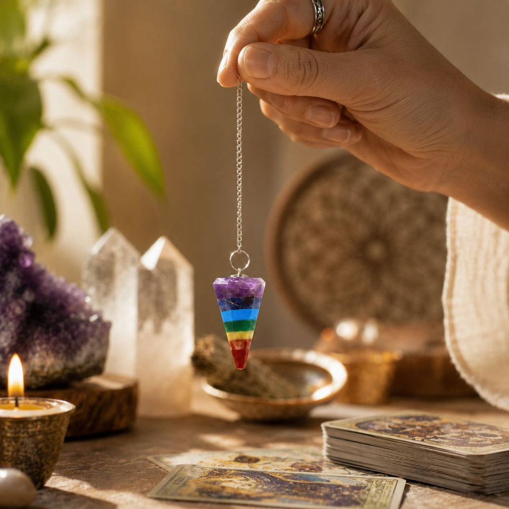7 Slice Chakra Style Pendulum