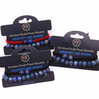 Lapis Lazuli Gemstone Double Power Bracelets