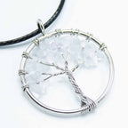 Rock Crystal Tree of Life Pendant