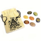 Large Stones Chakra Set ( oval shape )