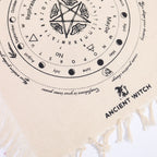 Mystic Moth Pendulum Divination Cloth | Natural & Black | Ancient Witch