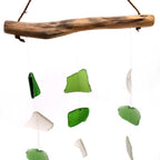 Green & White Three Drop