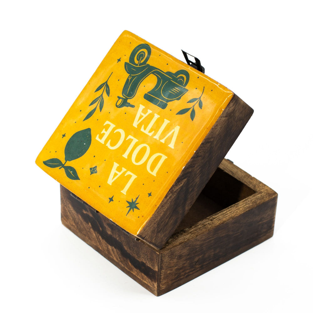 La Dolce Vita Enamelled Box Small