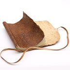 Rolled Leather Travel Notebook - 96 pages - Natural
