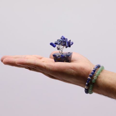 Sodalite Mini Gemstone Tree On Orgonite Base (15 stones)