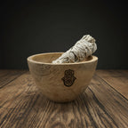 Hamsa Wooden Ritual Bowl — 11×7cm
