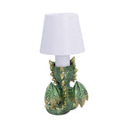 Bookwyrm Green Reading Dragon Lamp | 24.4cm