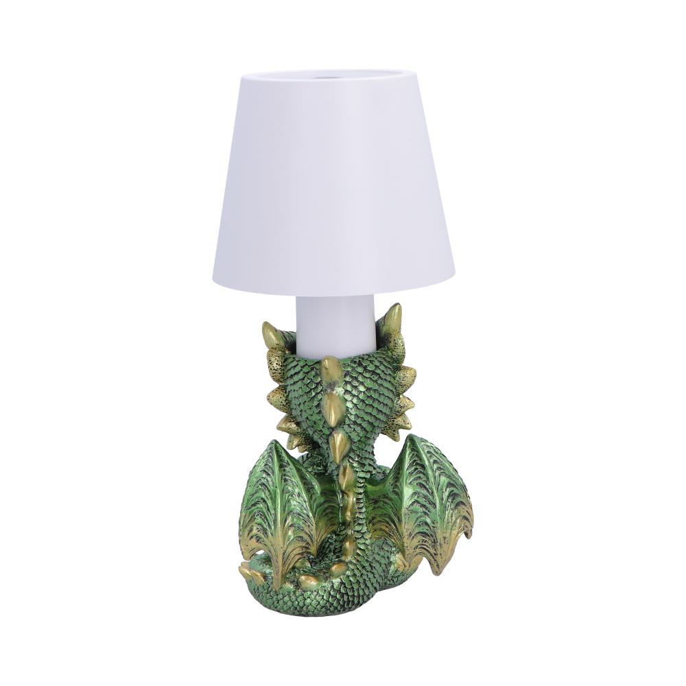 Bookwyrm Green Reading Dragon Lamp | 24.4cm