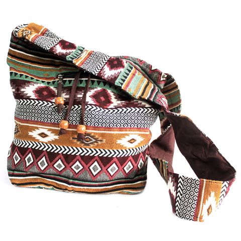 Chocolate Student Jacquard Bag