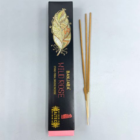 Banjara Tribal Smudge Incense-  Wild Rose