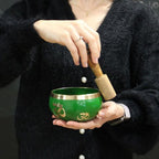 Yoga Moves  White/Blue  Singing Bowl Set