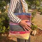 Shades of Lavender Recycled Big Rug Bag