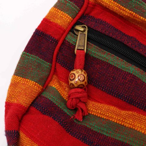 Nepal Sling Bag with Adjustable Strap Sunset Reds