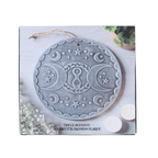Triple Goddess Silver-Effect Terracotta Plaque | 20.2cm