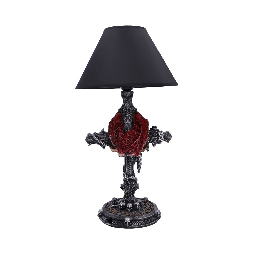 Cranium Crucis Gothic Skull Table Lamp