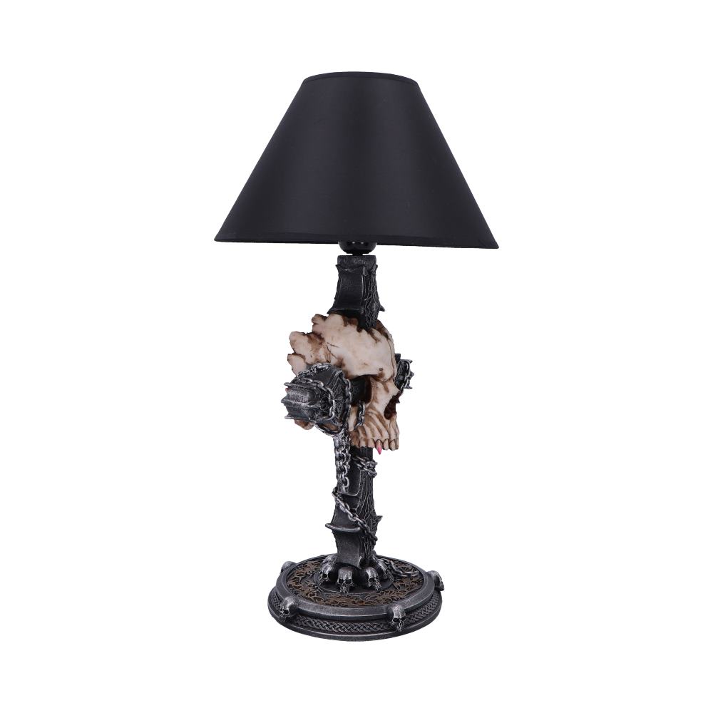 Cranium Crucis Gothic Skull Table Lamp