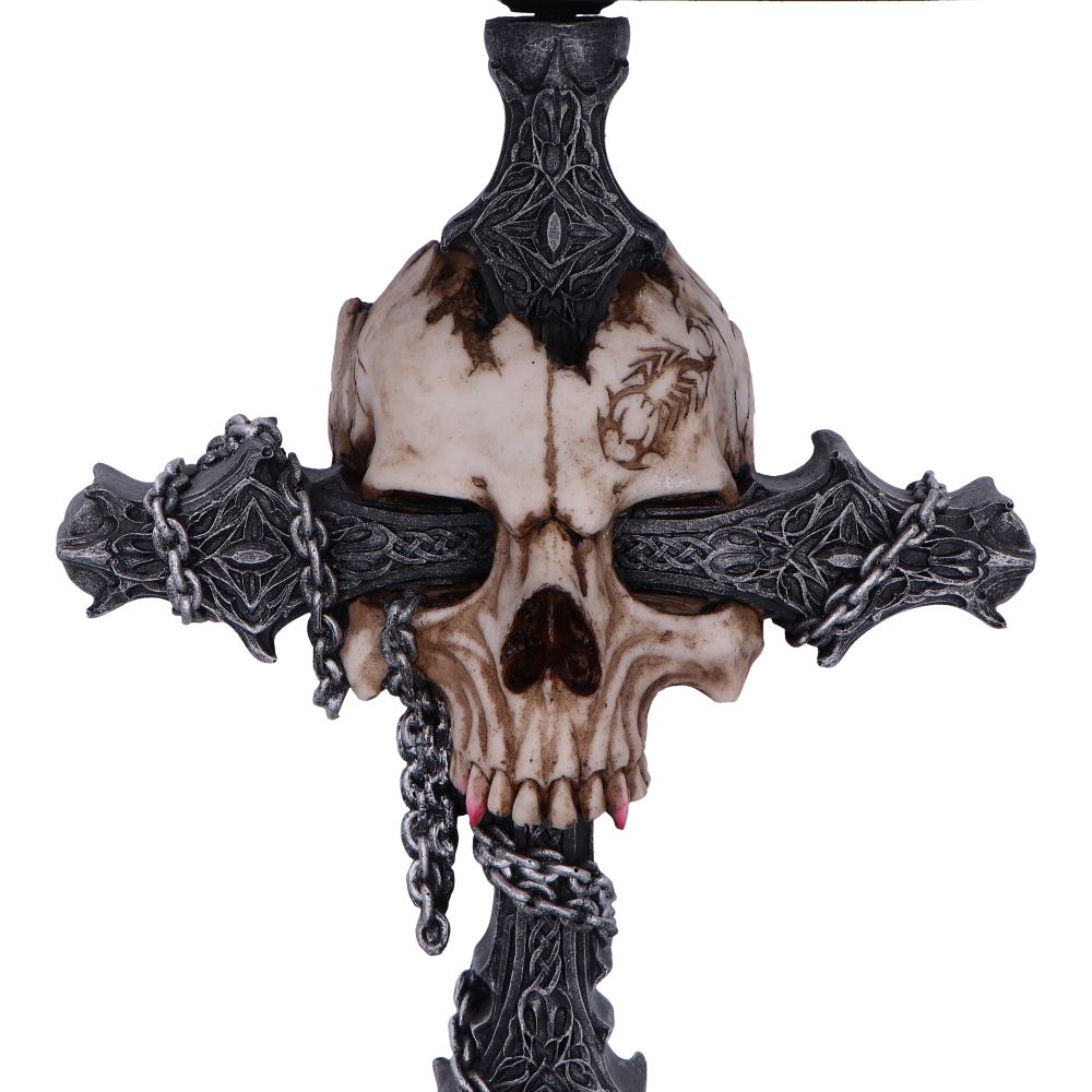 Cranium Crucis Gothic Skull Table Lamp