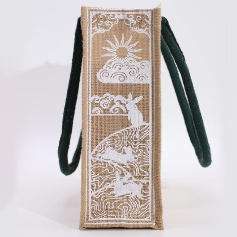 I am Magical Hop Hare Jute Big Bag