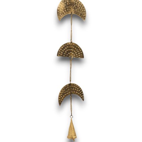 Brass Moon Phases Drop with Bell 25cm