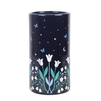 Moonflower Print Ceramic Flower Vase