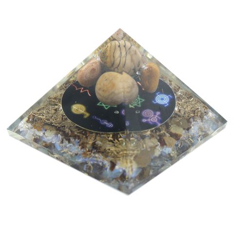 Midnight Reiki Orgonite Pyramid | 70mm