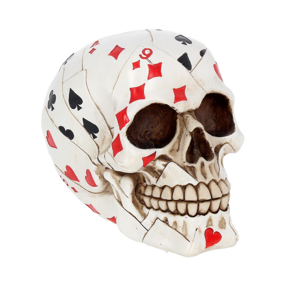 Dead Man’s Hand Playing Card Skull Ornament