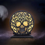 Death’s Embrace Gothic Skull Lamp | 20.2cm