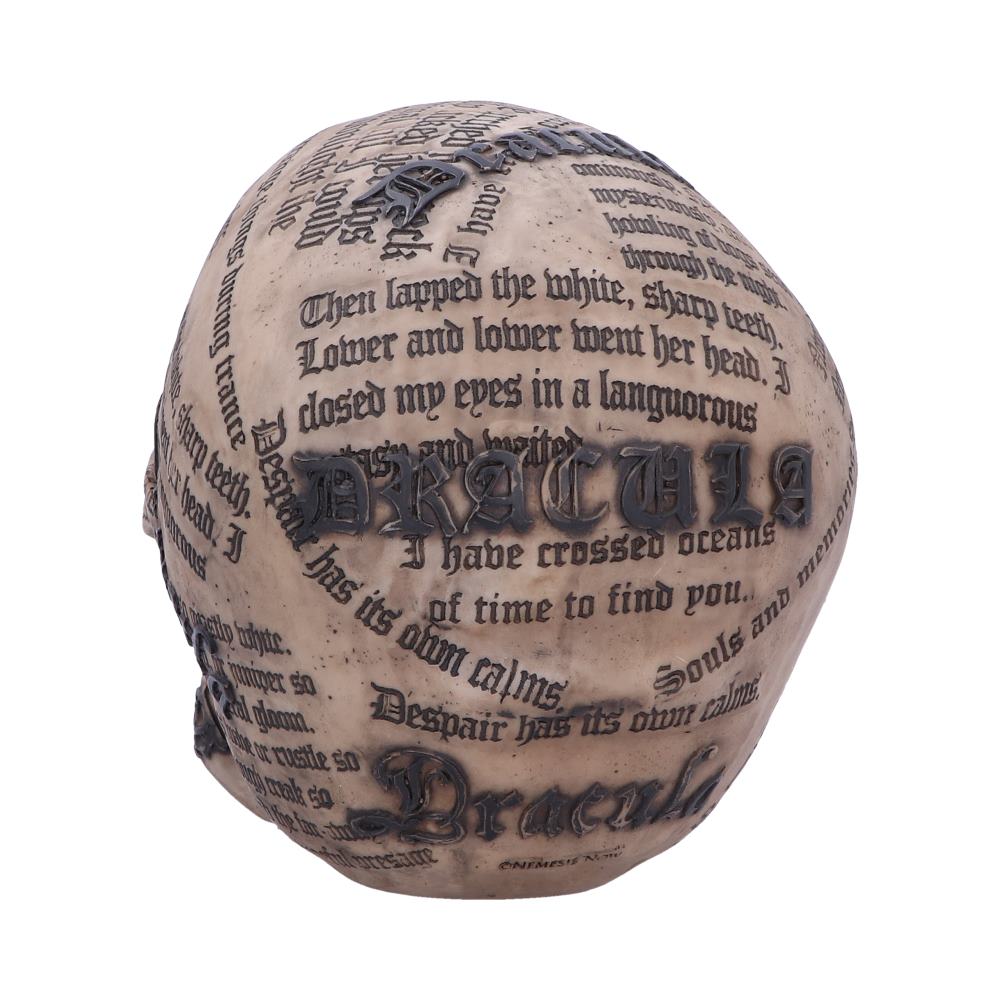 Dracula’s Tale Vampire Novel Quote Skull