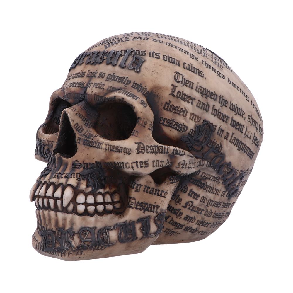 Dracula’s Tale Vampire Novel Quote Skull