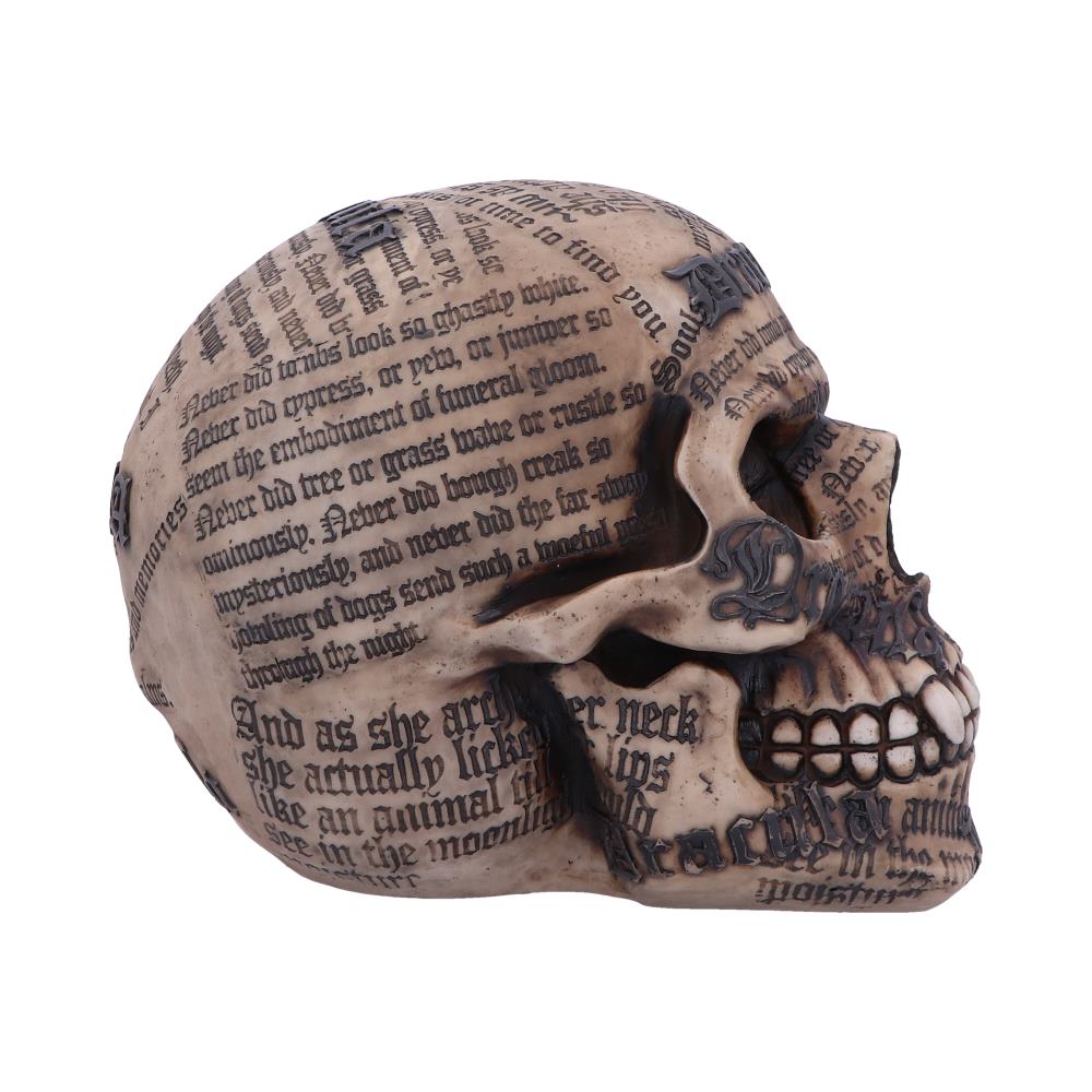 Dracula’s Tale Vampire Novel Quote Skull
