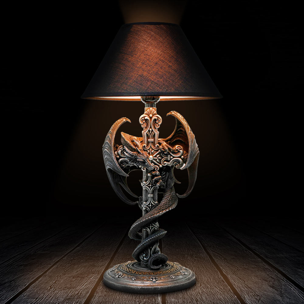 Draconis Crucis Gothic Dragon Lamp