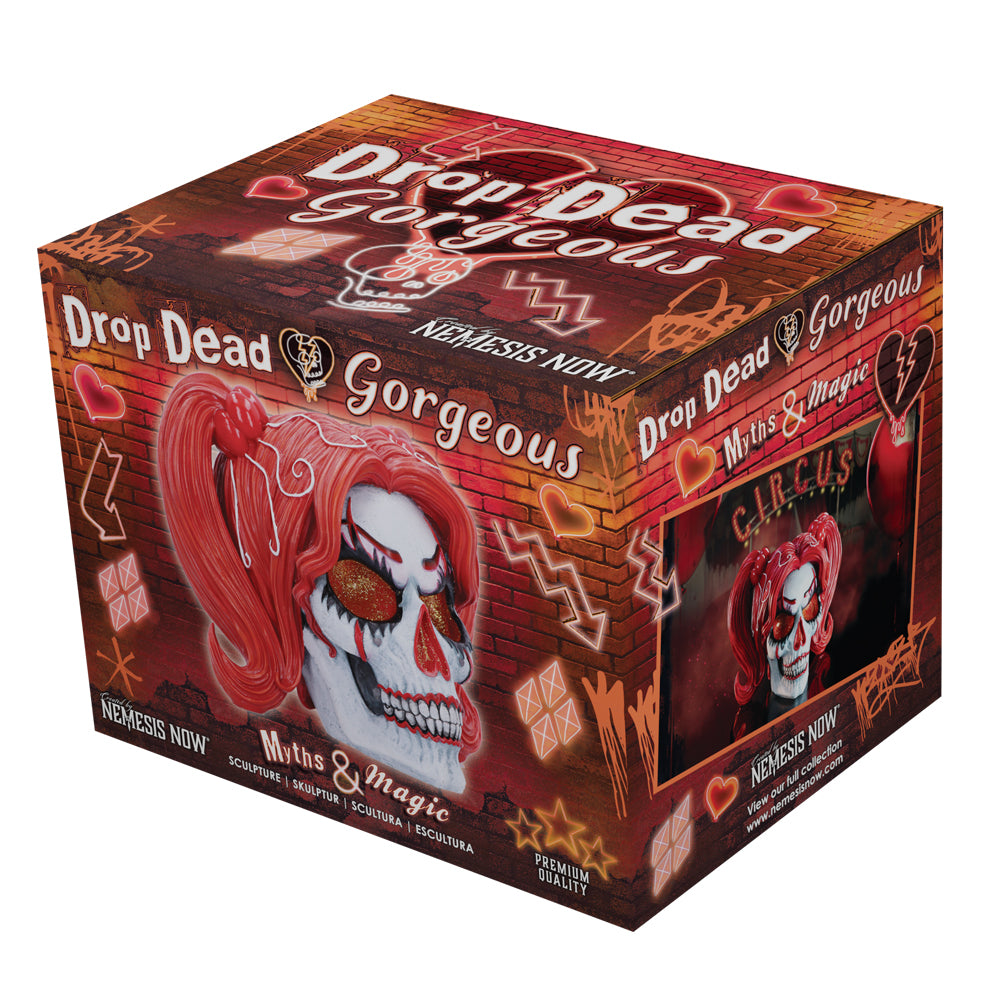 Drop Dead Gorgeous Cackle and Chaos Clown Doll Skull