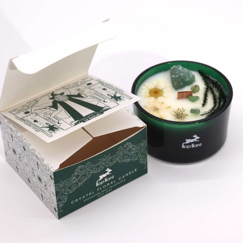 The Magician Hop Hare Crystal Magic Flower Candle